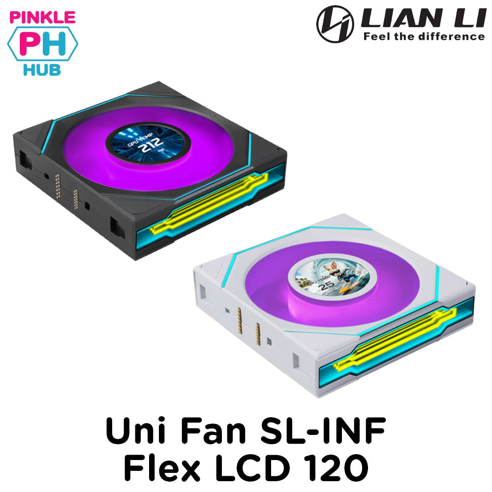 Lian Li UNI FAN SLINF LCD FLEX 120mm Cooling Fan