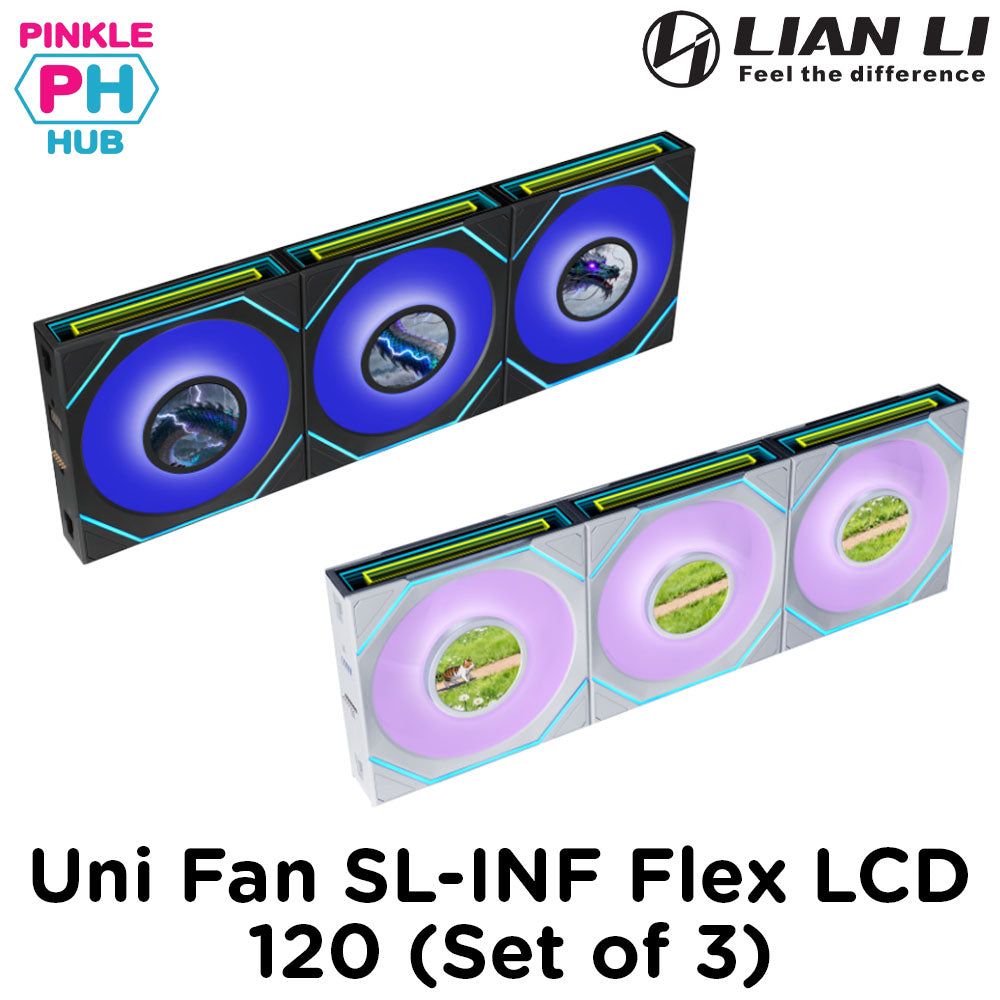 Lian Li UNI FAN SLINF LCD FLEX 120mm Cooling Fan