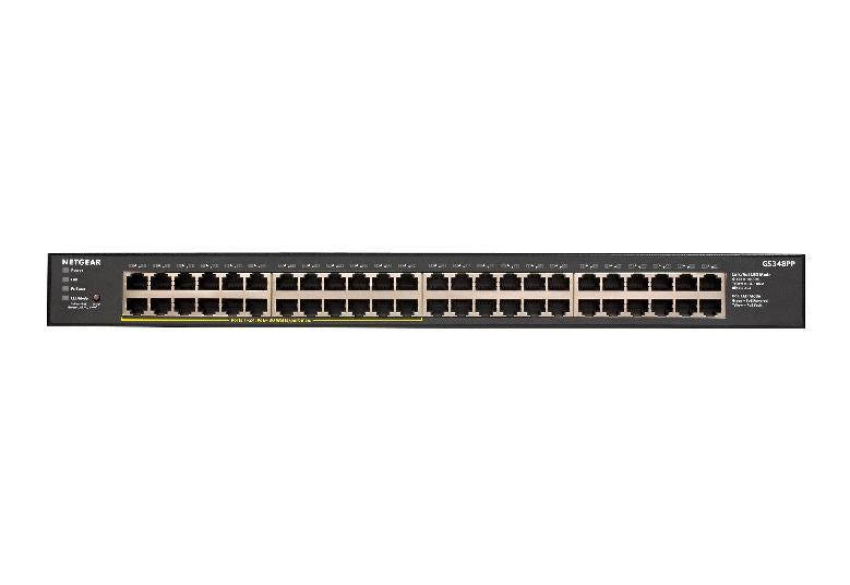 NETGEAR 48-Port Gigabit Ethernet Unmanaged PoE+ Switch 380W (GS348PP-100AJS)