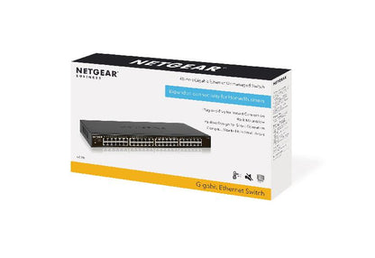 NETGEAR 48-Port Gigabit Ethernet Unmanaged PoE+ Switch 380W (GS348PP-100AJS)