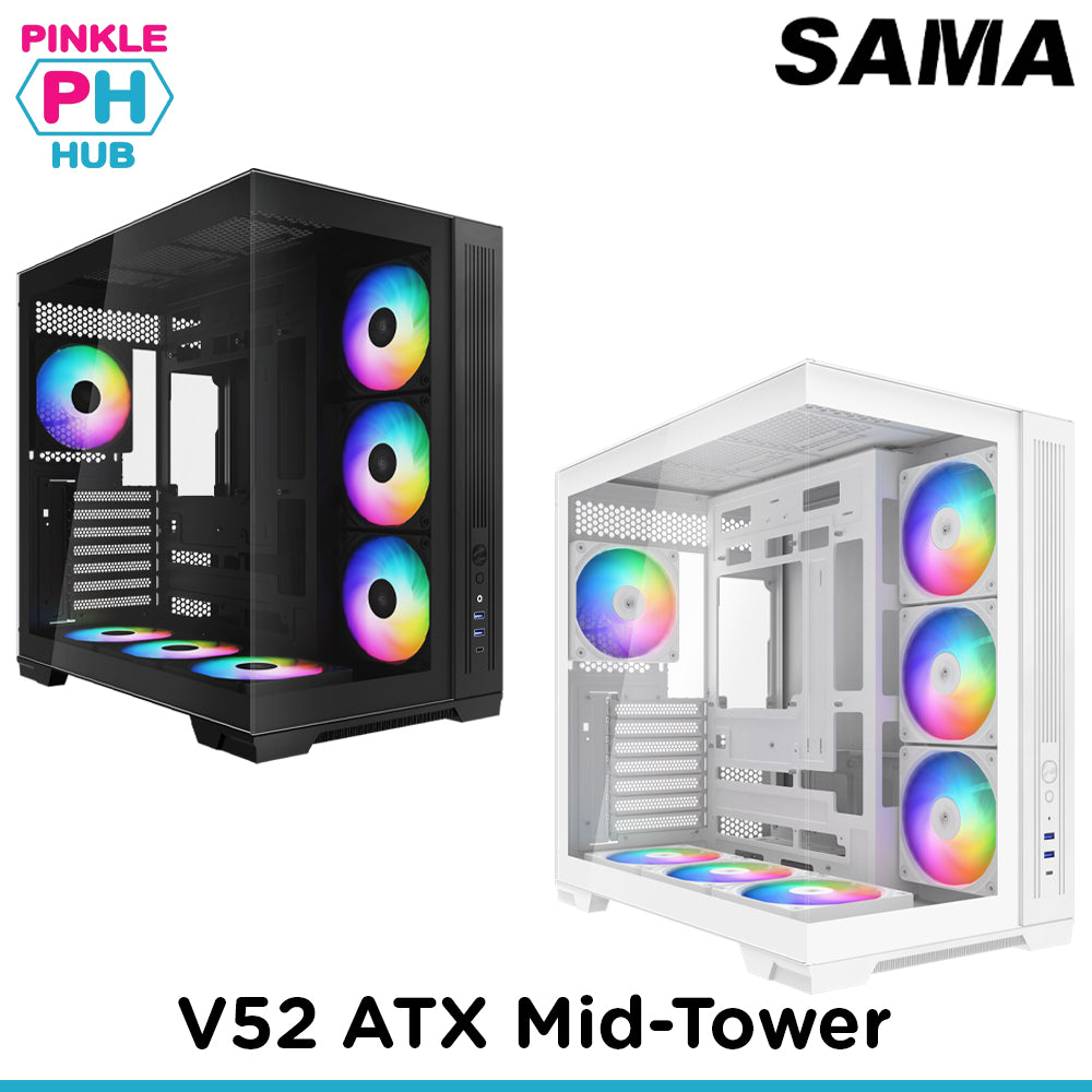 SAMA V52 ATX Mid-tower Clear View Pure Airflow