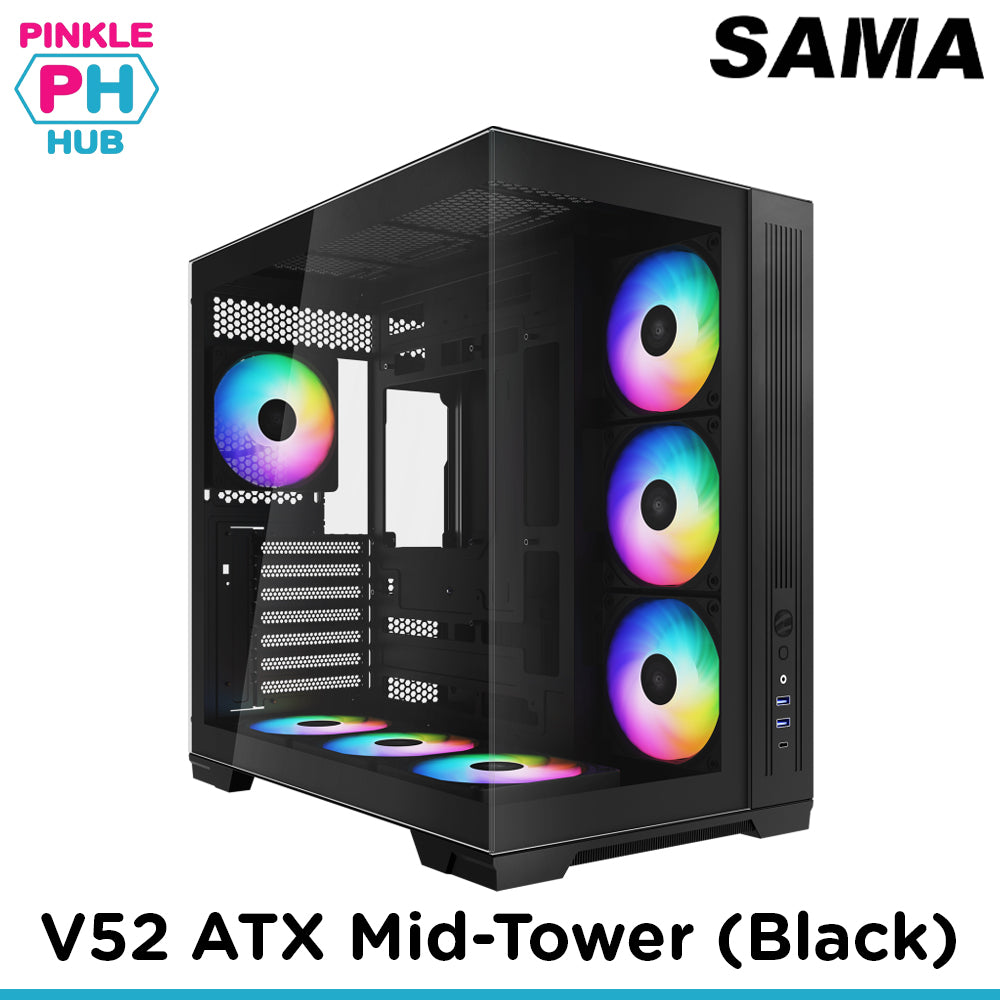 SAMA V52 ATX Mid-tower Clear View Pure Airflow