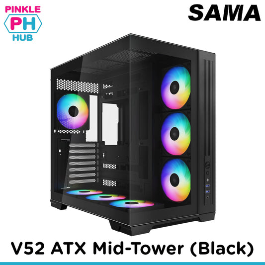 SAMA V52 ATX Mid-tower Clear View Pure Airflow