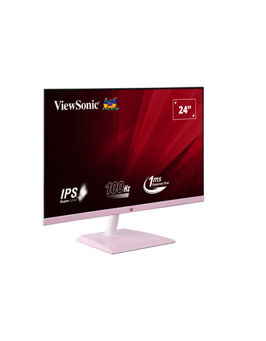 Viewsonic VA2436-H-PN 24” Full HD IPS Monitor with Frameless Design [100Hz] Pink
