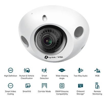 Tp-Link VIGI C230I Mini(2.8mm) I 3MP IR Mini Dome Network Camera