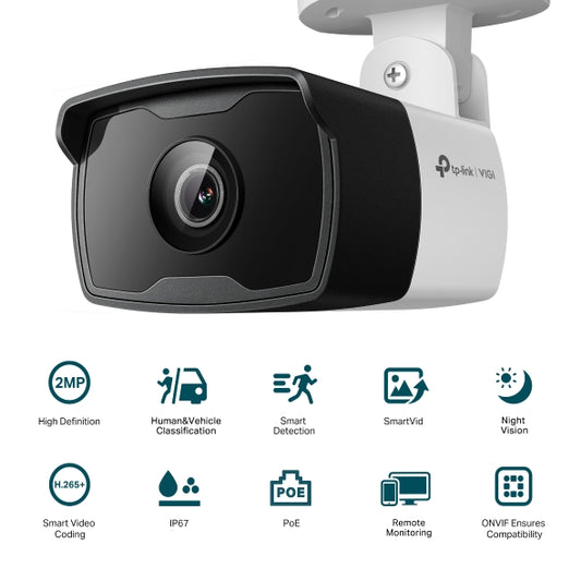 Tp-Link VIGI C320I(2.8/4/6mm) I VIGI 2MP Outdoor IR Bullet Network Camera