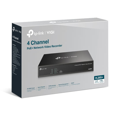 Tp-Link VIGI NVR1004H-4P I VIGI 4 Channel PoE+ Network Video Recorder