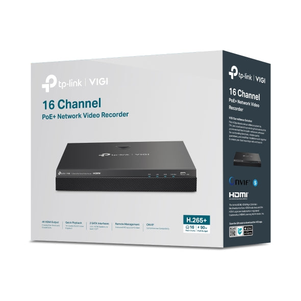 Tp-Link VIGI NVR2016H-16P I VIGI 16 Channel PoE+ Network Video Recorder