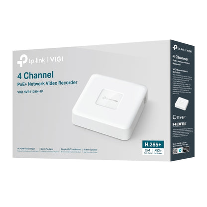 Tp-Link VIGI NVR1104H-4P I VIGI 4 Channel PoE+ Network Video Recorder