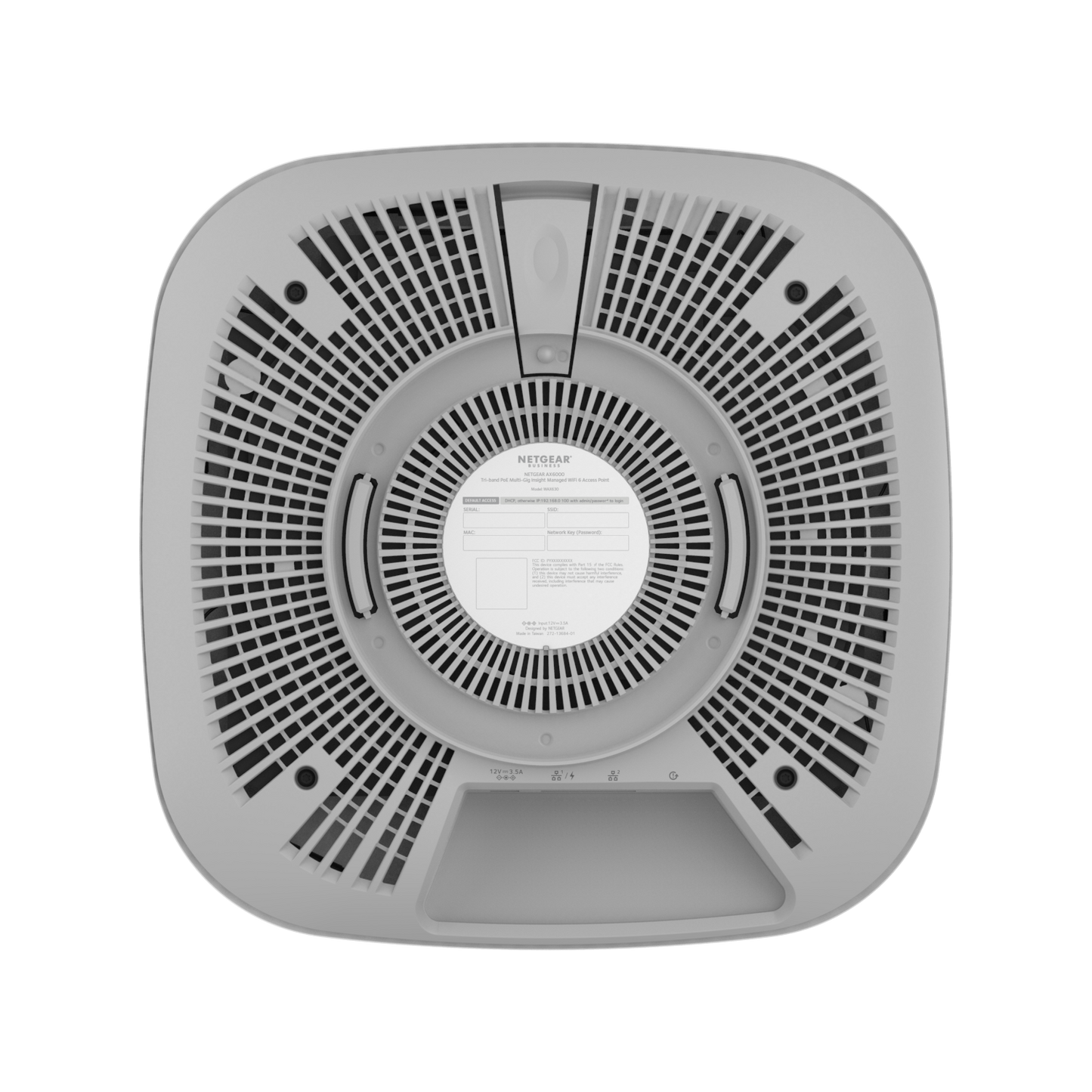 NETGEAR AX6000 Tri-Band PoE Multi-Gig WiFi 6 Access Point Cloud Managed WiFi (WAX630-100EUS)