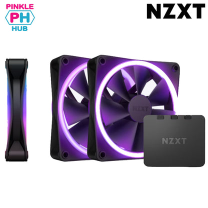 NZXT F120 RGB Duo Triple Pack - Black