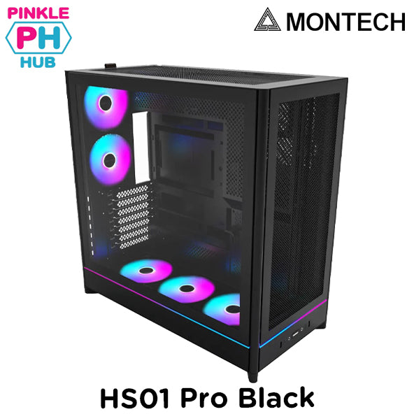 Montech  HS01 Pro ATX Mid-Tower Black/White Case