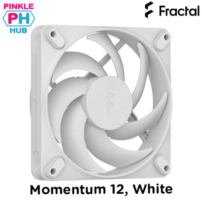 Fractal Momentum 12, Black/White 120mm Fan