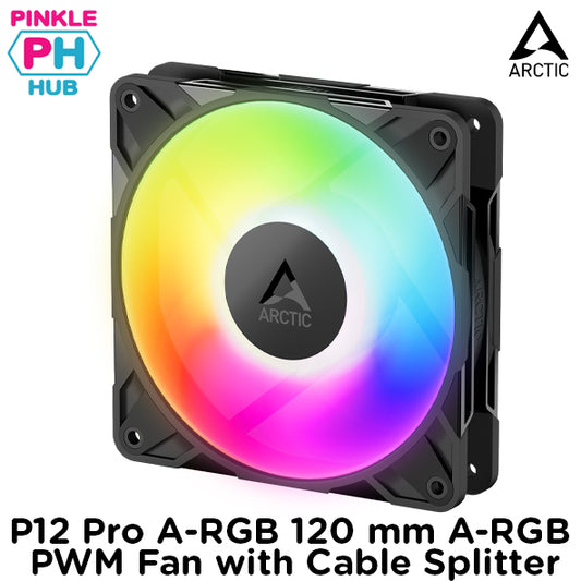 Arctic P12 Pro A-RGB 120 mm A-RGB PWM Fan with Cable Splitter