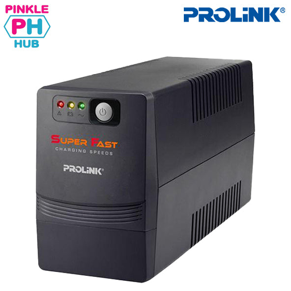 PROLINK PRO700SFC Super-Fast Charging Line Interactive UPS 650VA with AVR