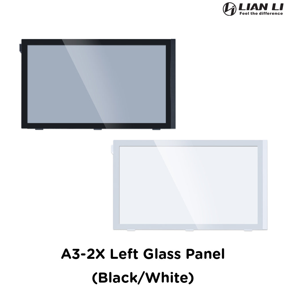 LIAN LI Left Side Glass Panel for A3 m-ATX I (A3-2X BLACK, A3-2W WHITE)