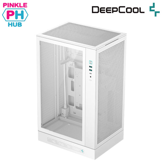 Deepcool CH270 DIGITAL WHITE elevated mini-tower case