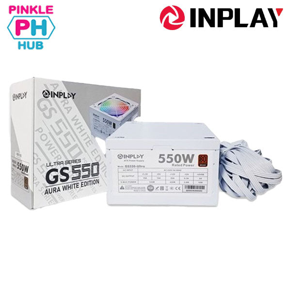 INPLAY GS550 550W RGB, 80 PLUS BRONZE WHITE