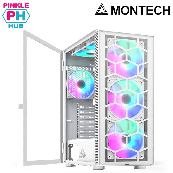 Montech X3 Glass White Desktop Case