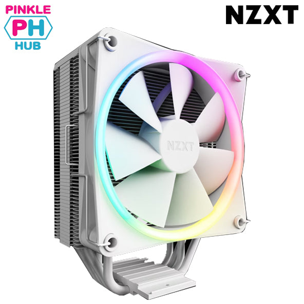 NZXT T120 RGB - White, 120mm Tower Type RGB CPU Cooler