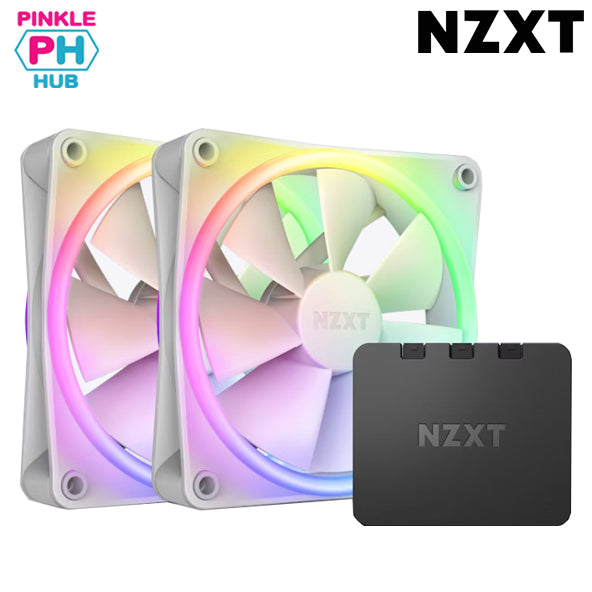 NZXT F120 RGB Duo Triple Pack - White