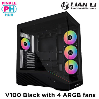 Lian li Vector V100 with 4 ARGB fans (ITX, M-ATX, ATX, and E-ATX)