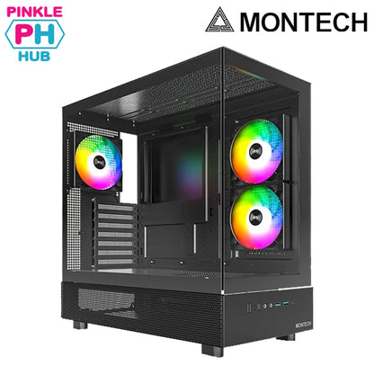 Montech XR BLACK Discover Panoramic Excellence with XR Desktop Case