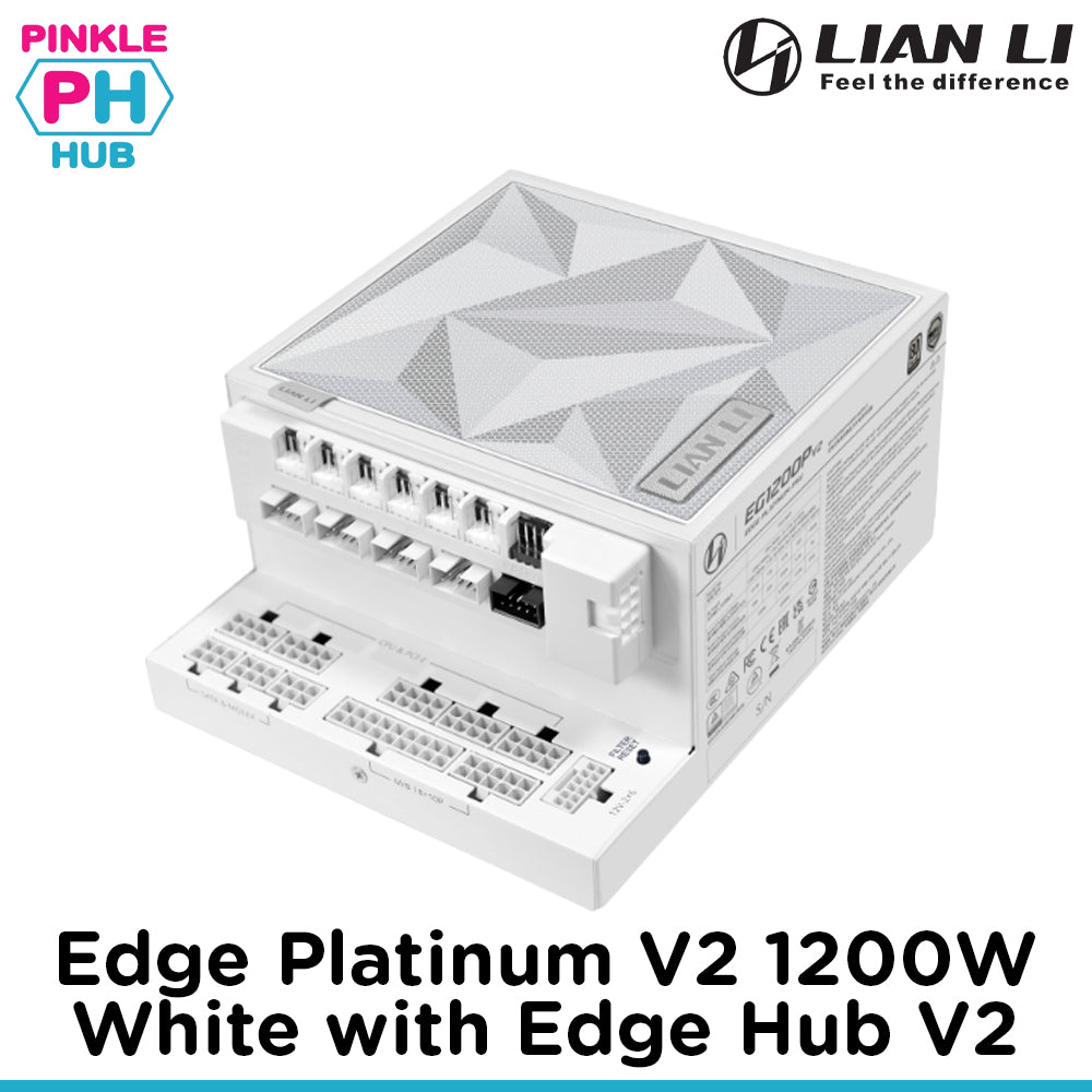 Edge Platinum V2 1200W White with Edge Hub V2