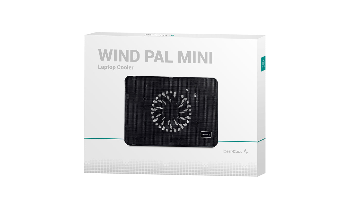 DEEPCOOL WIND PAL MINI Slim Notebook Cooler with 14cm Blue LED Fan