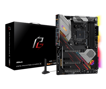 ASRock X570 Phantom Gaming X Supports AMD AM4 Socket Ryzen™ 2000, 3000, 4000 G-Series, 5000 and 5000 G-Series Desktop