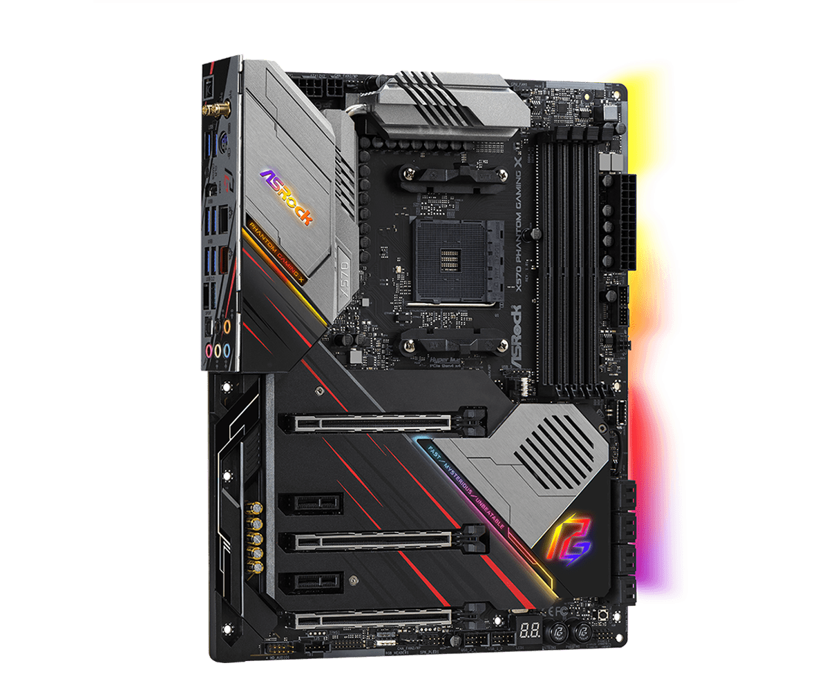 ASRock X570 Phantom Gaming X Supports AMD AM4 Socket Ryzen™ 2000, 3000, 4000 G-Series, 5000 and 5000 G-Series Desktop