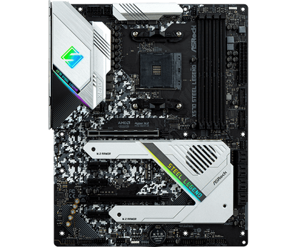 ASRock X570 Steel Legend Supports AMD AM4 Socket Ryzen™ 2000, 3000, 4000 G-Series, 5000 and 5000 G-Series Desktop