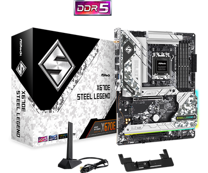 ASRock X670E Steel Legend Support AMD AM5 RYZEN 7000 Series Motherboard