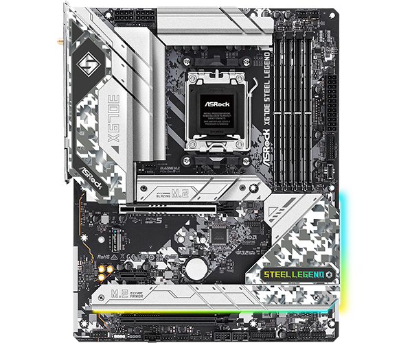 ASRock X670E Steel Legend Support AMD AM5 RYZEN 7000 Series Motherboard