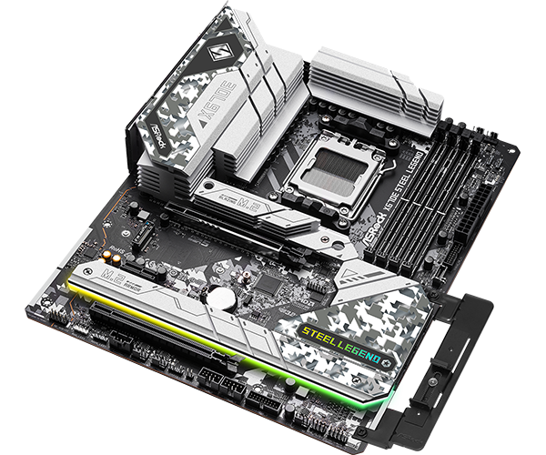 ASRock X670E Steel Legend Support AMD AM5 RYZEN 7000 Series Motherboard