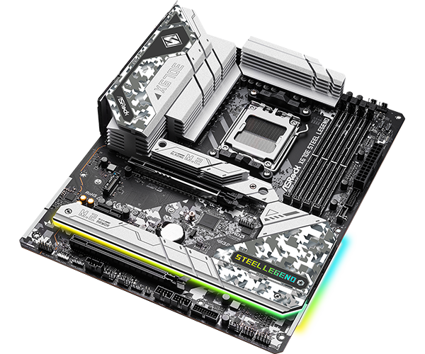 ASRock X670E Steel Legend Support AMD AM5 RYZEN 7000 Series Motherboard