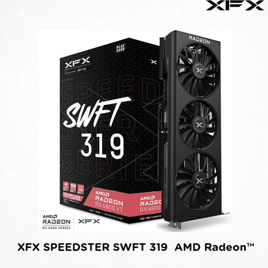 XFX Speedster SWFT 319 AMD Radeon™ RX 6800 XT CORE Gaming Graphics Card with 16GB GDDR6, AMD RDNA™ 2