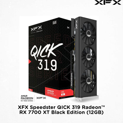 XFX Speedster QICK 319 Radeon™ RX 7700 XT Black Edition (12GB)