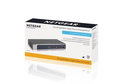 NETGEAR 8-port, 5-speed Unmanaged Switch 10-Gigabit/Multi-Gigabit (XS508M-100EUS)