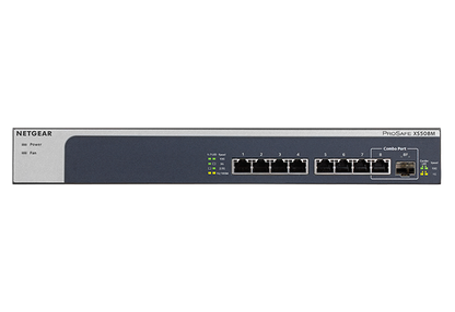 NETGEAR 8-port, 5-speed Unmanaged Switch 10-Gigabit/Multi-Gigabit (XS508M-100EUS)