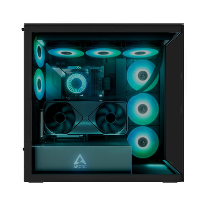 ARCTIC Xtender Premium E-ATX PC Case - (Black Tinted Window) with GPU Vertical Mount