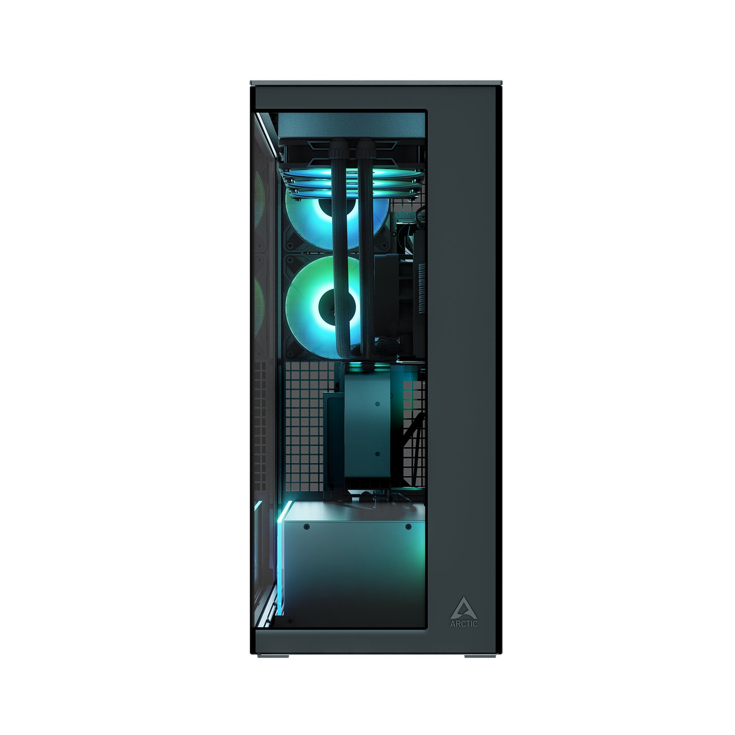 ARCTIC Xtender Premium E-ATX PC Case - (Mirror Black Tinted Window) with GPU Vertical Mount