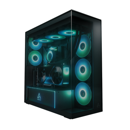 ARCTIC Xtender Premium E-ATX PC Case - (Black Tinted Window) with GPU Vertical Mount