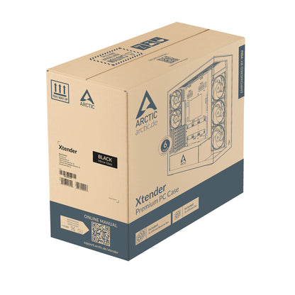 ARCTIC Xtender Premium E-ATX PC Case - (Mirror Black Tinted Window)