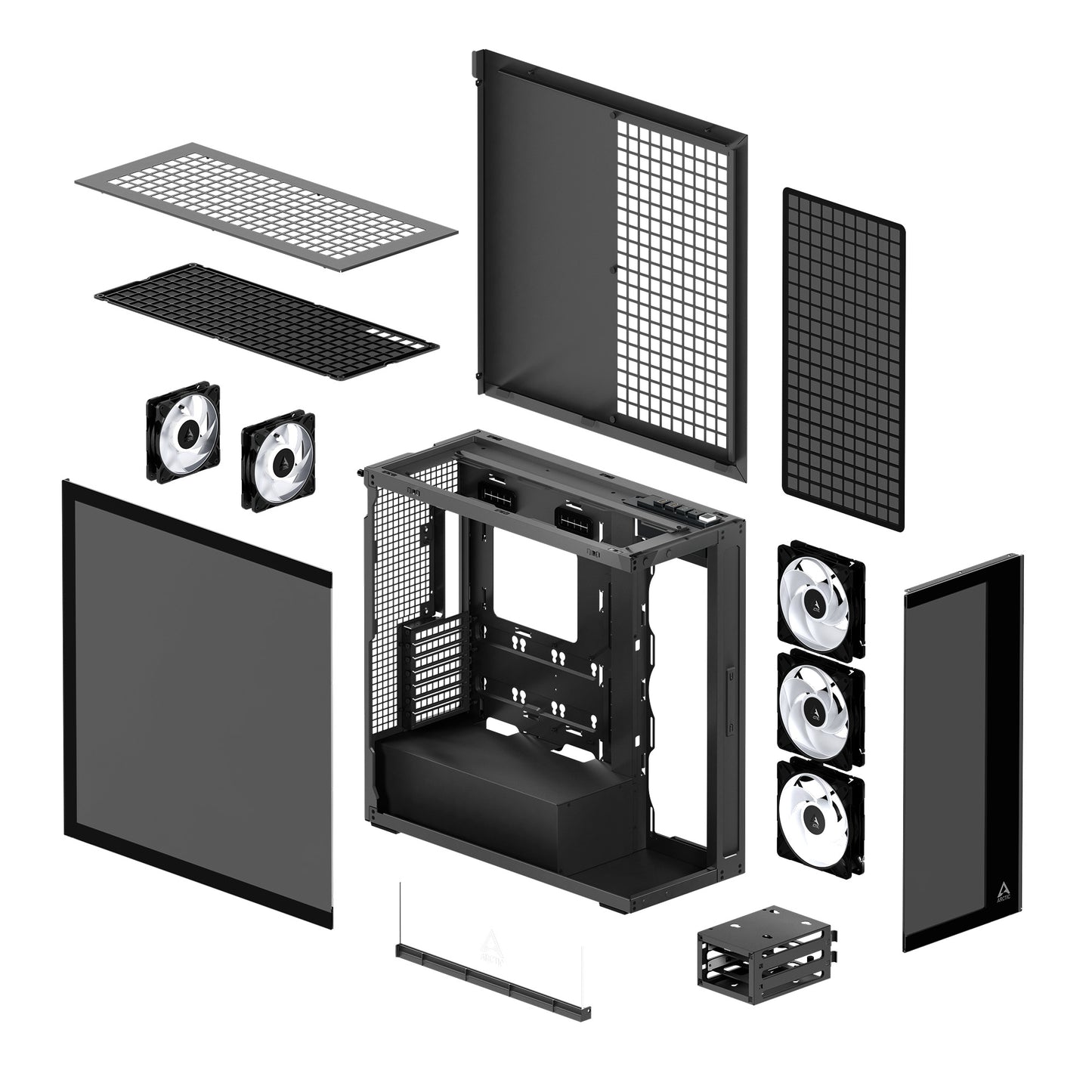 ARCTIC Xtender Premium E-ATX PC Case - (Black Tinted Window)