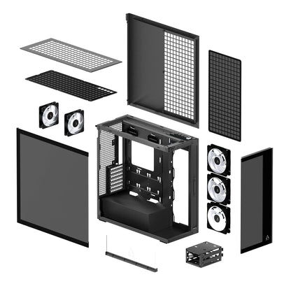 ARCTIC Xtender Premium E-ATX PC Case - (Black Tinted Window)