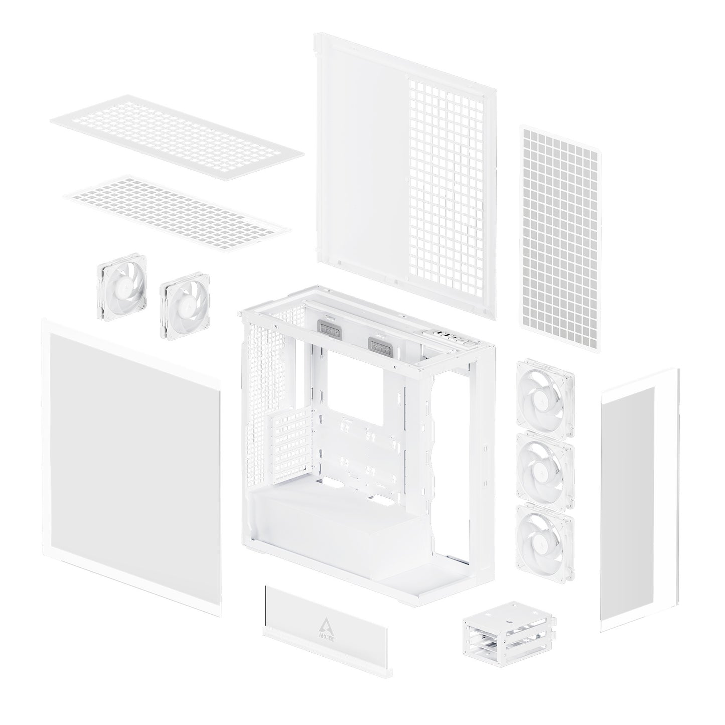 ARCTIC Xtender Premium E-ATX PC Case - (White Clear Window)
