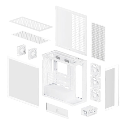 ARCTIC Xtender Premium E-ATX PC Case - (White Clear Window)