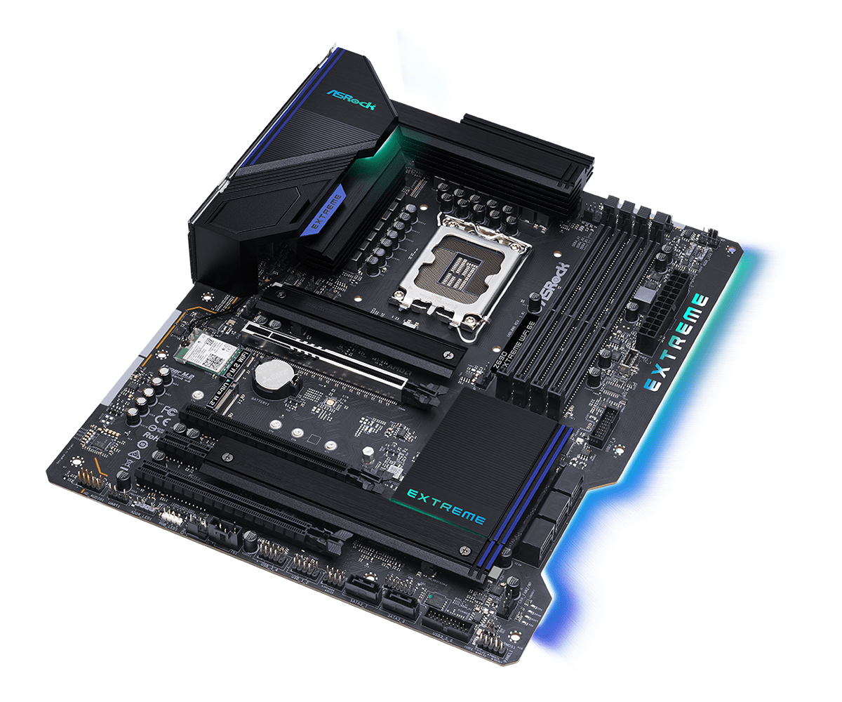 ASRock Z690 Extreme WiFi 6E Supports 13th Gen & 12th Gen and next gen Intel® Core™ Processors (LGA1700) plus 802.11ax (WiFi 6E) + Bluetooth 5.3