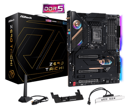 ASRock Z690 Taichi Supports 13th Gen & 12th Gen and next gen Intel® Core™ Processors and DDR5 6400MHz (OC)